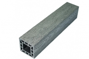 Столб композитный дпк 3000х100х100мм TimberTex серый 3D