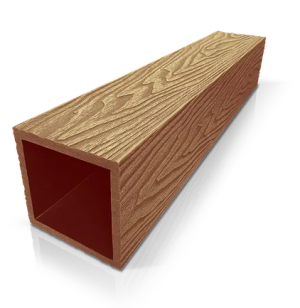 Столб из ДПК серия SIMPLEX 100х100мм с 3D текстурой Бук